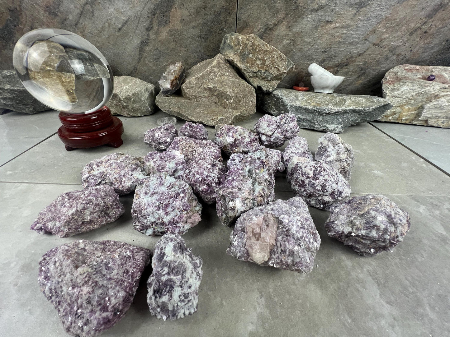 Raw Rare Manitoba Canada Lepidolite Specimen Arts Crafts Mineral Crystal Home Decor Birthday Gift Collectible Stone Pocket Worry Energy