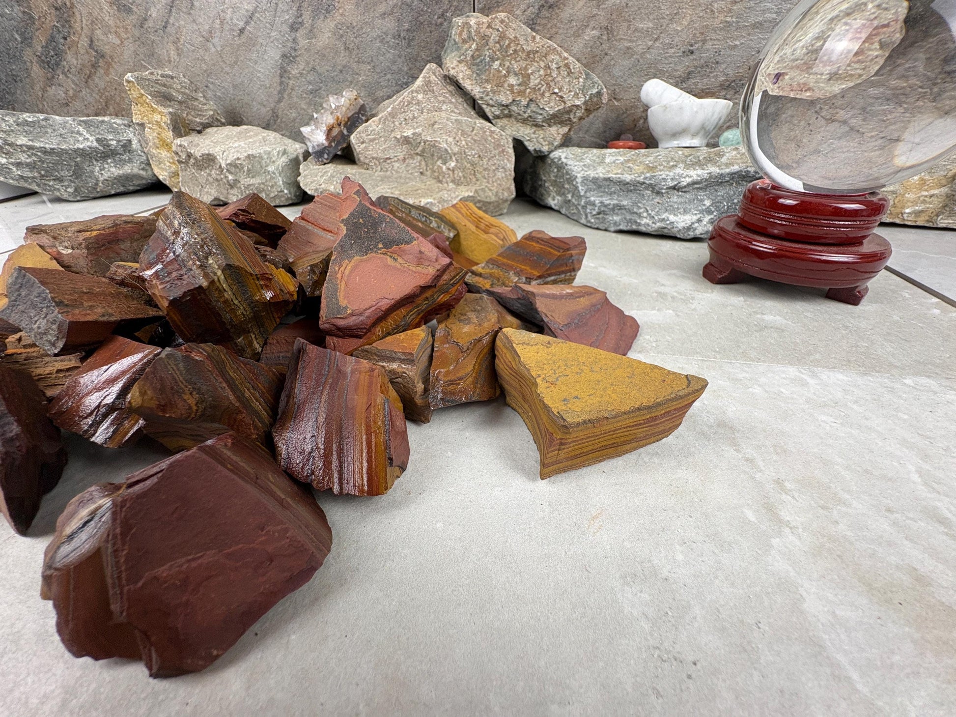 Raw Namibian Iron Tiger Eye Crystals Home Decor Crafting Untreated Home Decor Meditation Stone Christmas Birthday Gift