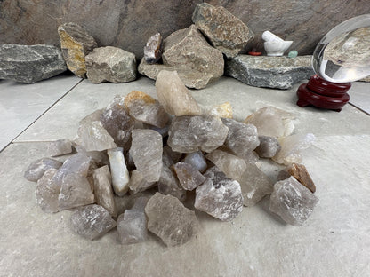 Raw Blue Quartz Crystals Natural Crystal Worry Stone Home Decor Anxiety Pocket Distraction Meditation Gift Birthday Christmas