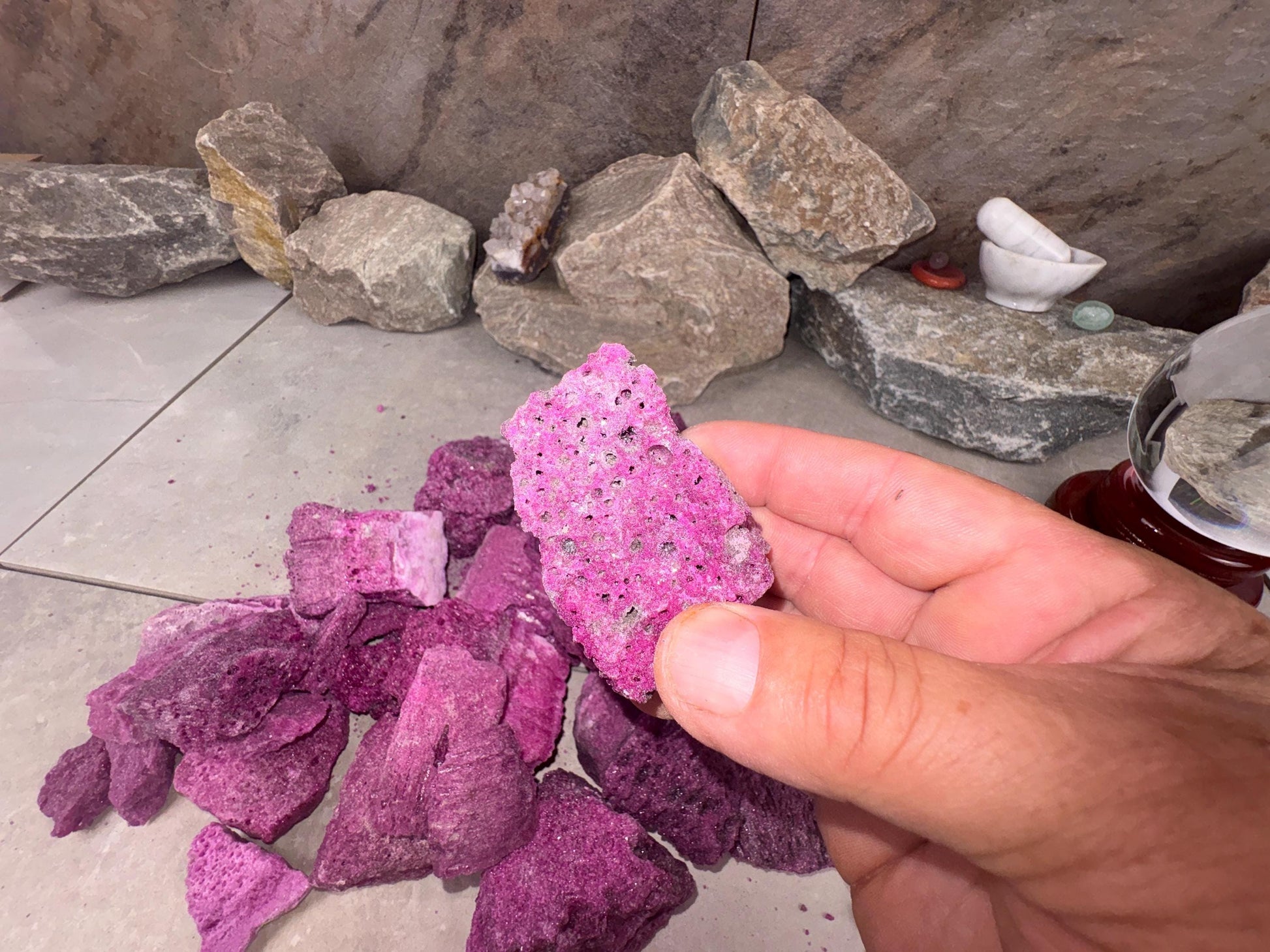Raw Ruby Stone: Natural Untreated Crystals for Arts, Crafts & Decor