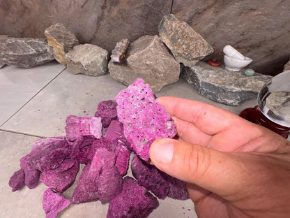 Raw Ruby Stone: Natural Untreated Crystals for Arts, Crafts & Decor