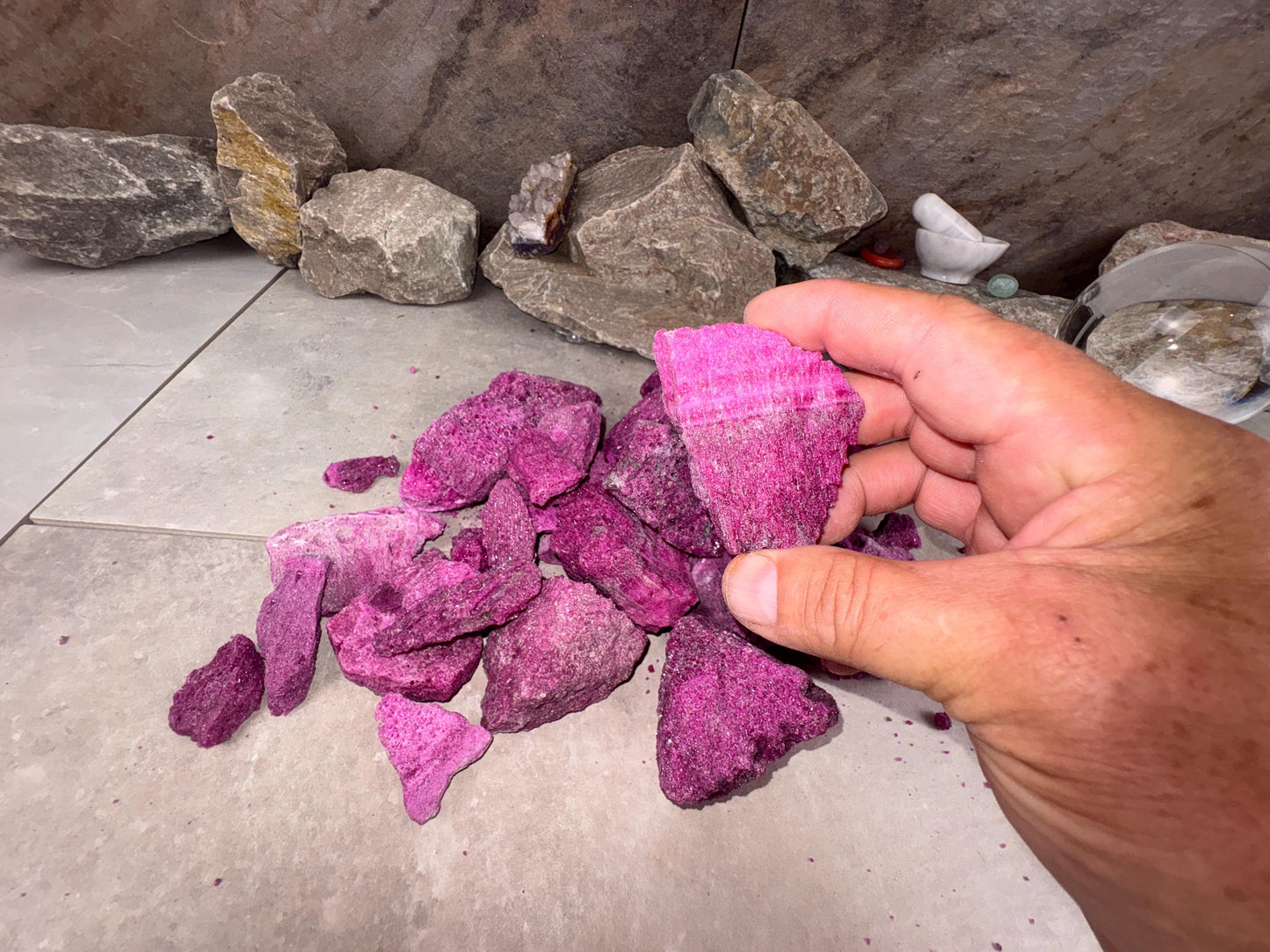 Raw Ruby Stone: Natural Untreated Crystals for Arts, Crafts & Decor