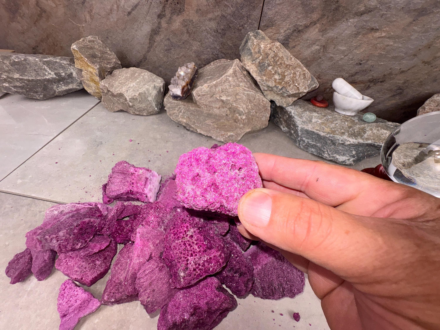 Raw Ruby Stone: Natural Untreated Crystals for Arts, Crafts & Decor