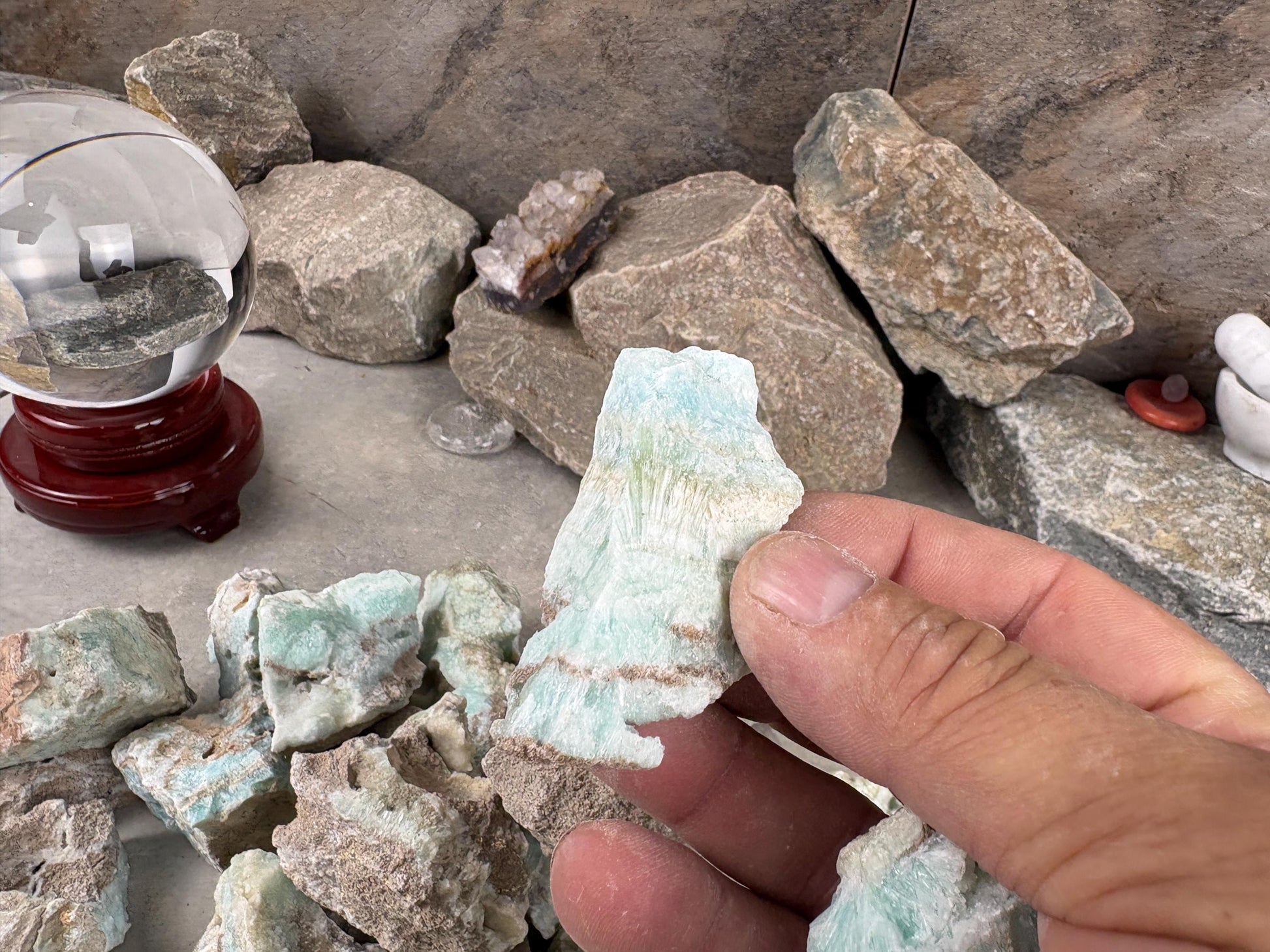 Raw Rajasthan Hemimorphite Crystal India Healing Geode Collectible Mineral Specimen Natural Healing arts crafts home decor birthday Gift