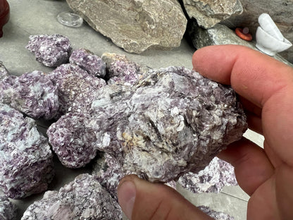 Raw Rare Manitoba Canada Lepidolite Specimen Arts Crafts Mineral Crystal Home Decor Birthday Gift Collectible Stone Pocket Worry Energy