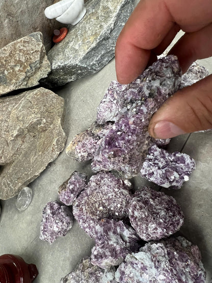 Raw Rare Manitoba Canada Lepidolite Specimen Arts Crafts Mineral Crystal Home Decor Birthday Gift Collectible Stone Pocket Worry Energy