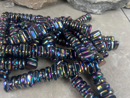 Aura Rainbow Magnetic Magnetite Tumble Stones Anxiety Worry Meditation Decor Home Decor Worry Pocket Stress Anxiety Palm Stone