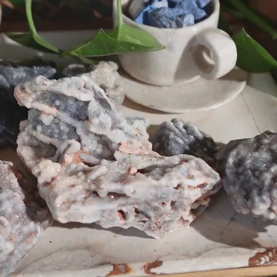 Raw Sphalerite Crystal Specimens: Untreated Home Decor Minerals