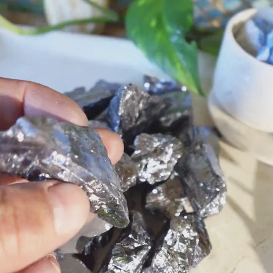 Raw Terahertz Stones: Untreated Minerals for Arts, Crafts & Decor