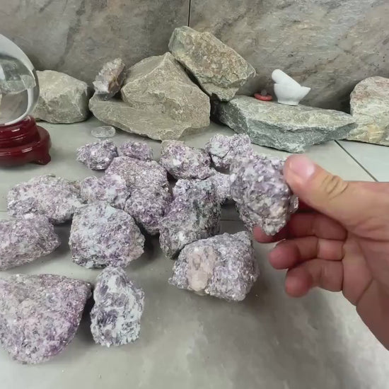 Raw Rare Manitoba Canada Lepidolite Specimen Arts Crafts Mineral Crystal Home Decor Birthday Gift Collectible Stone Pocket Worry Energy