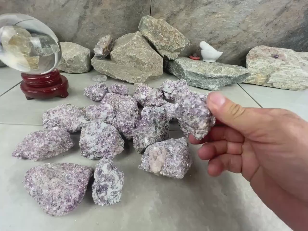 Raw Rare Manitoba Canada Lepidolite Specimen Arts Crafts Mineral Crystal Home Decor Birthday Gift Collectible Stone Pocket Worry Energy