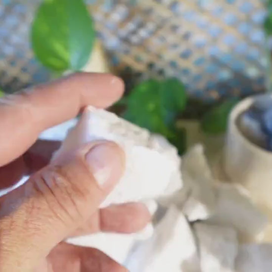 Raw White Jade Stone: Natural Crystal for Home Decor & Crafts