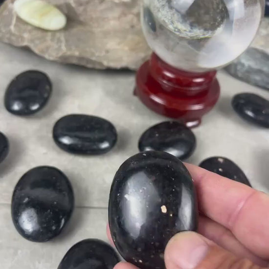 Galaxy Copper Palm Stone: Congolese Crystal for Meditation & Anxiety