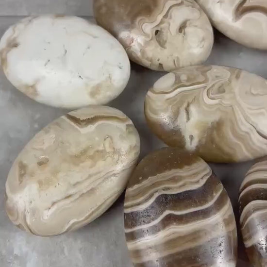 Caramel Quartz Calcite Polished Crystal for Anxiety & Focus Home Decor Worry Pocket Stress Anxiety Palm Stone