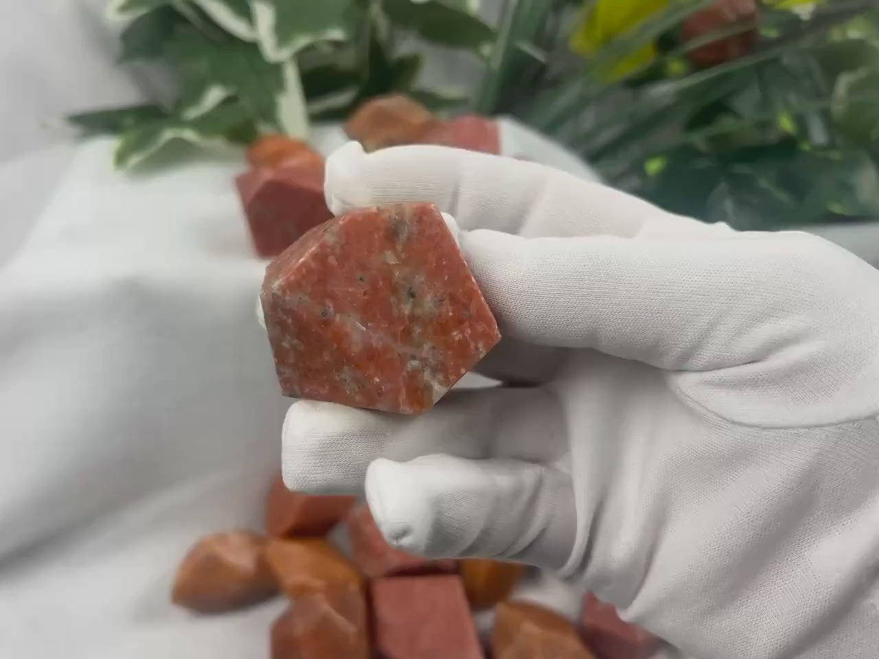 Norwegian Sunstone Palm Stone: Polished Free Form Gemstone Home Decor Worry Pocket Stress Anxiety Palm Stone