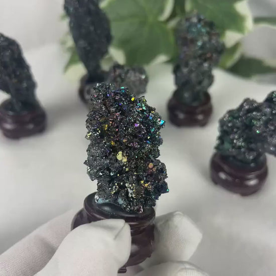 Base Mounted Berthierite Stone: Home Decor Display Home Decor Worry Pocket Stress Anxiety Palm Stone