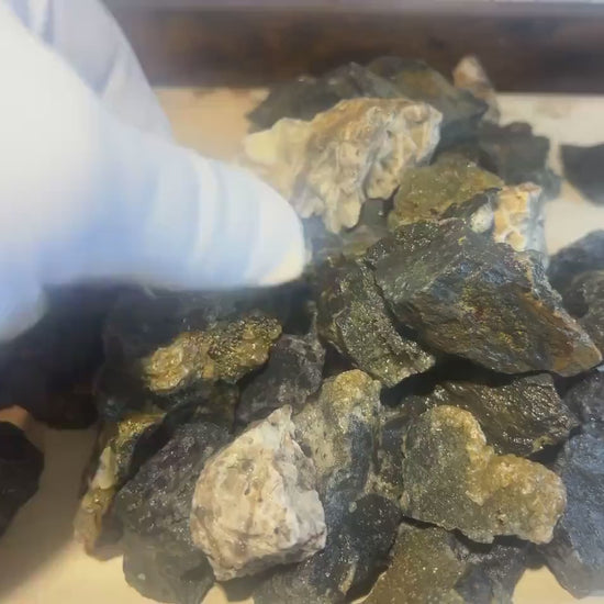 Raw Sphalerite Crystal Stones: Untreated Zinc Ore, Home Decor, Craft Supply