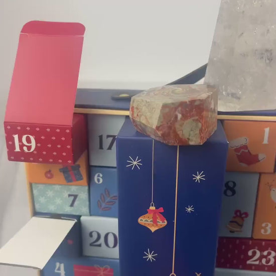 Crystal Advent Calendar Suitcase: DIY or Pre-filled Stone Collection