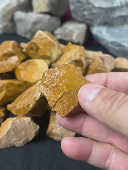 Owyhee Jasper Palm Stone: Natural Landscape Crystal for Meditation