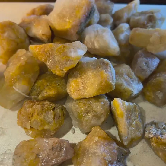 Raw Golden Healer Quartz Crystals: Untreated Healing Stones