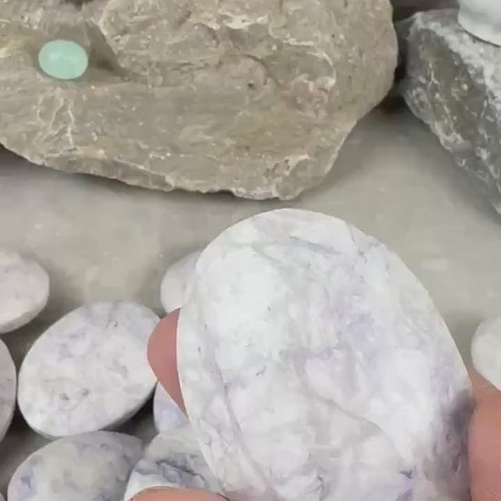 Nevada Tiffany Stone Bertrandite Natural Crystal Gift Stone Worry Anxiety Distraction Pocket Home Decor Worry Pocket Stress Anxiety Palm