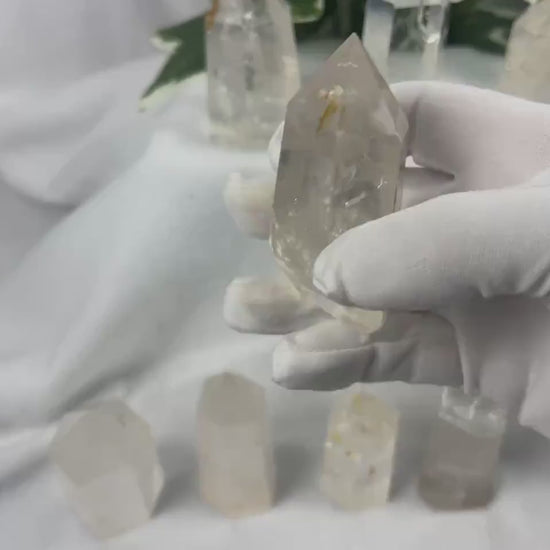 Clear Quartz Tower: Crown Chakra Meditation Crystal Wand