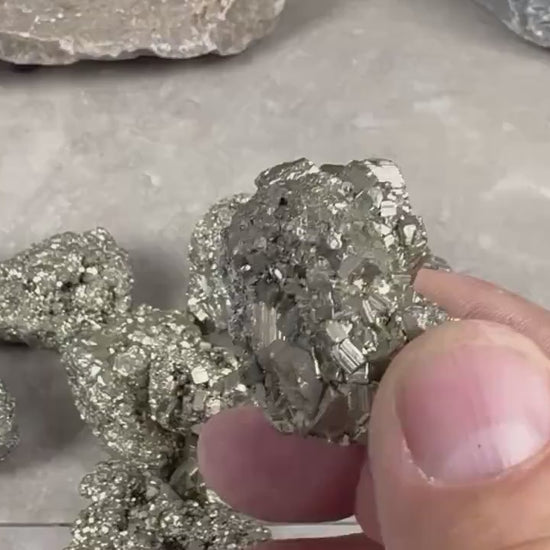 Iron Pyrite Crystal Cluster: Grade A Fools Gold, Home Decor
