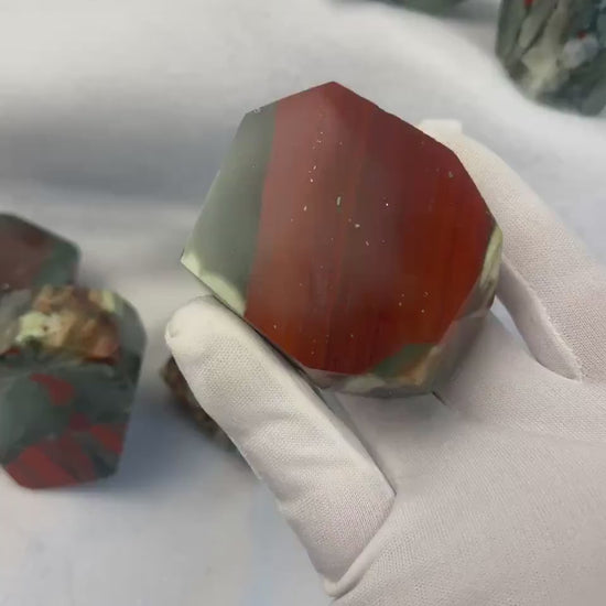 Egyptian Brecciated Jasper Palm Stone: Natural Crystal Worry Stone Home Decor Worry Pocket Stress Anxiety Palm Stone