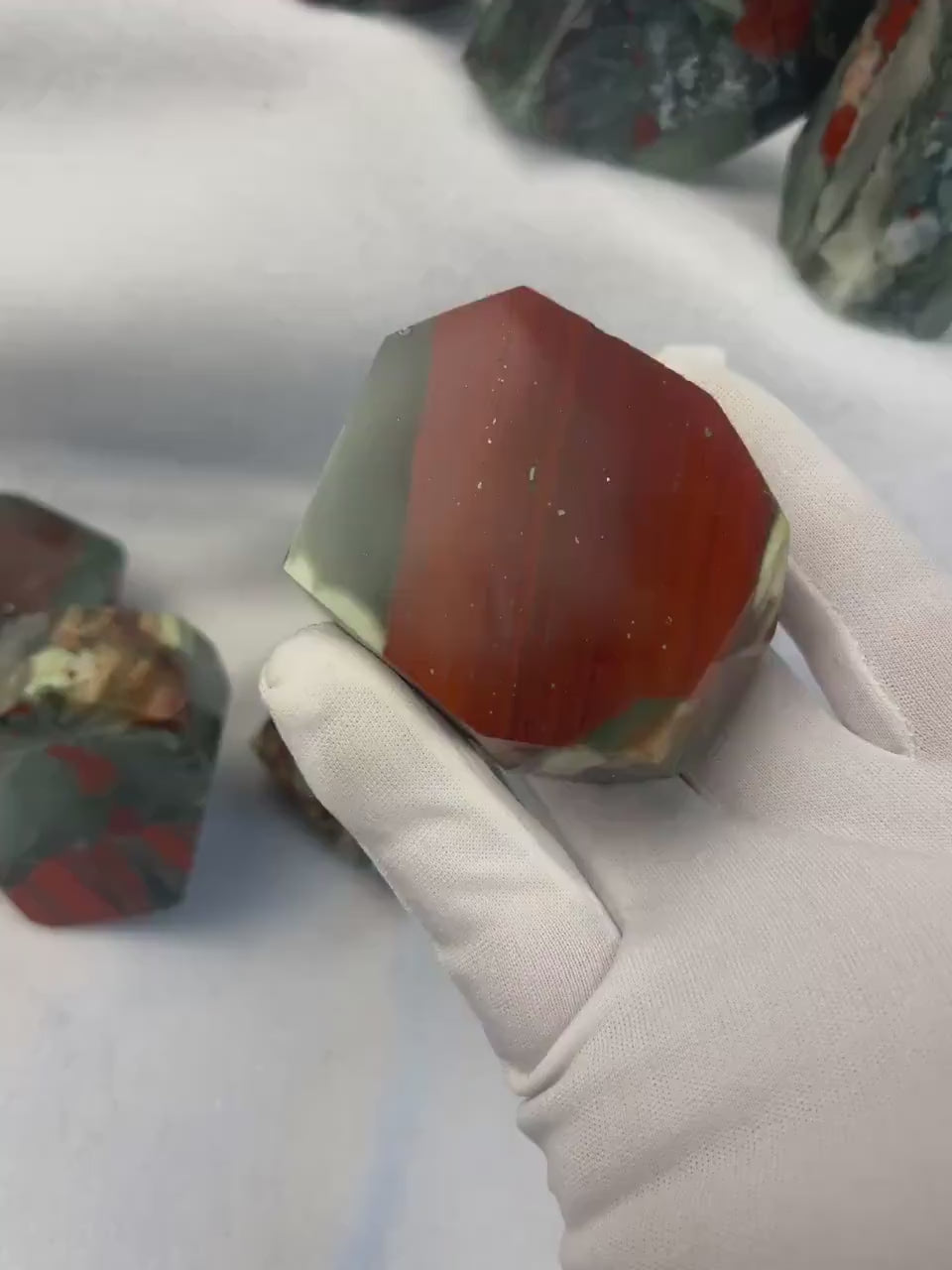 Egyptian Brecciated Jasper Palm Stone: Natural Crystal Worry Stone Home Decor Worry Pocket Stress Anxiety Palm Stone