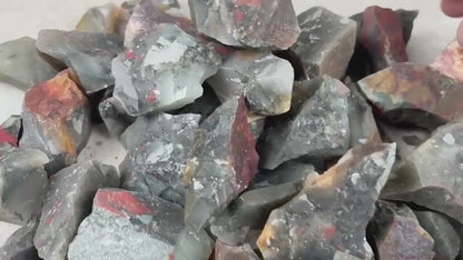 Rajasthan Raw Indian Blood Stone Rough Crystal Carved Stone for Anxiety Relief Arts and Crafts Meditation Birthday Gift