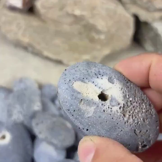 Japan Blue Coral Palm Stone Crystal Anxiety Relief Meditation Stone Xmas Gift Home Decor Worry Pocket Stress Anxiety Birthday Stress Relief