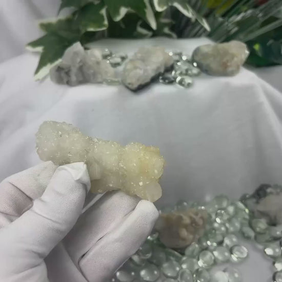 Apophyllite Crystal Cluster: Healing Geode, Meditation Stone, Home Decor