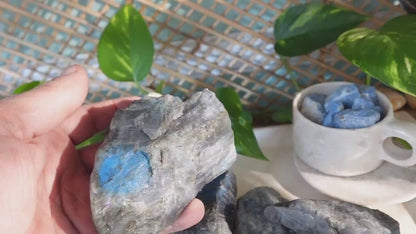 Raw Labradorite Crystals Natural Crystal Worry Stone Home Decor Anxiety Pocket Distraction Meditation Gift Birthday Christmas
