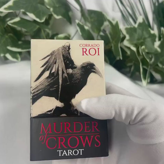 Murder of Crows by Corrado Roi 78 Cards Fully Licensed and Original Inclusive Tarot Deck Guidebook Home Decor Christmas Gift Home Decor